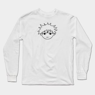 Megumi chibi cute black line Long Sleeve T-Shirt